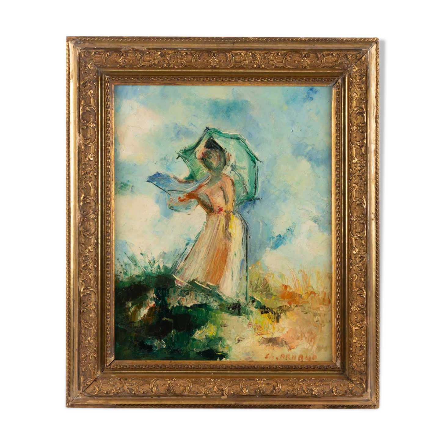 Post-Impressionist painting by Ch. Arnaud.