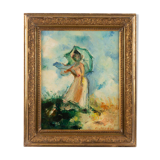 Post-Impressionist painting by Ch. Arnaud.