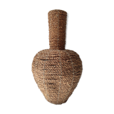 Braided vase in sea rush