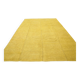 Vintage Mustard Yellow Kilim Rug,Large Turkish Woven Wool Carpet,302x410 Cm