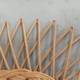 Round rattan sun mirror - 48cm