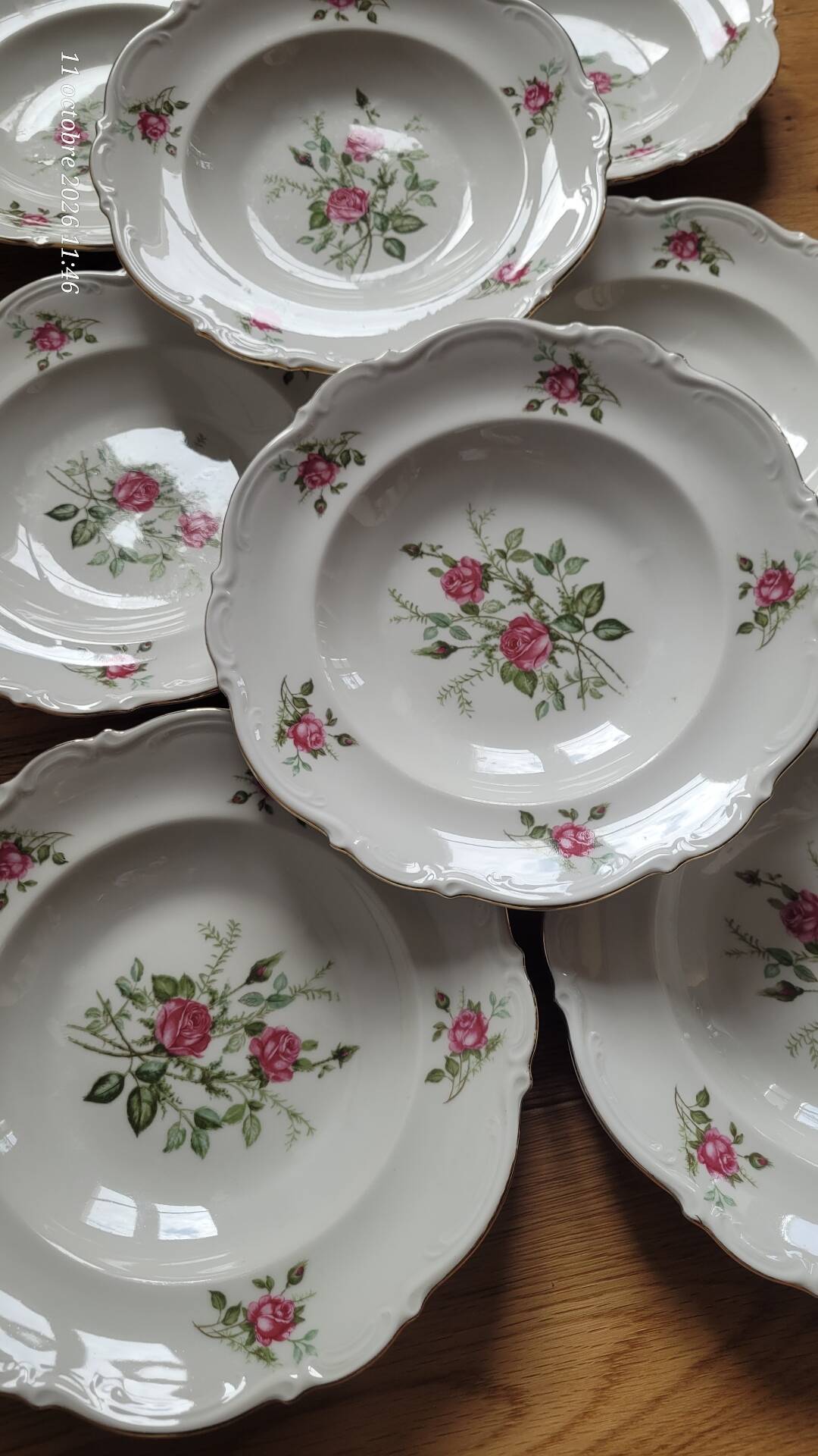 8 deep plates Mitterteich Bavaria