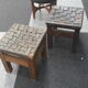 Paire tabourets ancien guichetier PTT