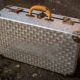 Metallic suitcase