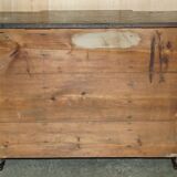 Regency 1810 library buffet in simulated hardwood with Chinese decoration.