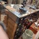 Meuble de chemisier anglais en bois et laiton