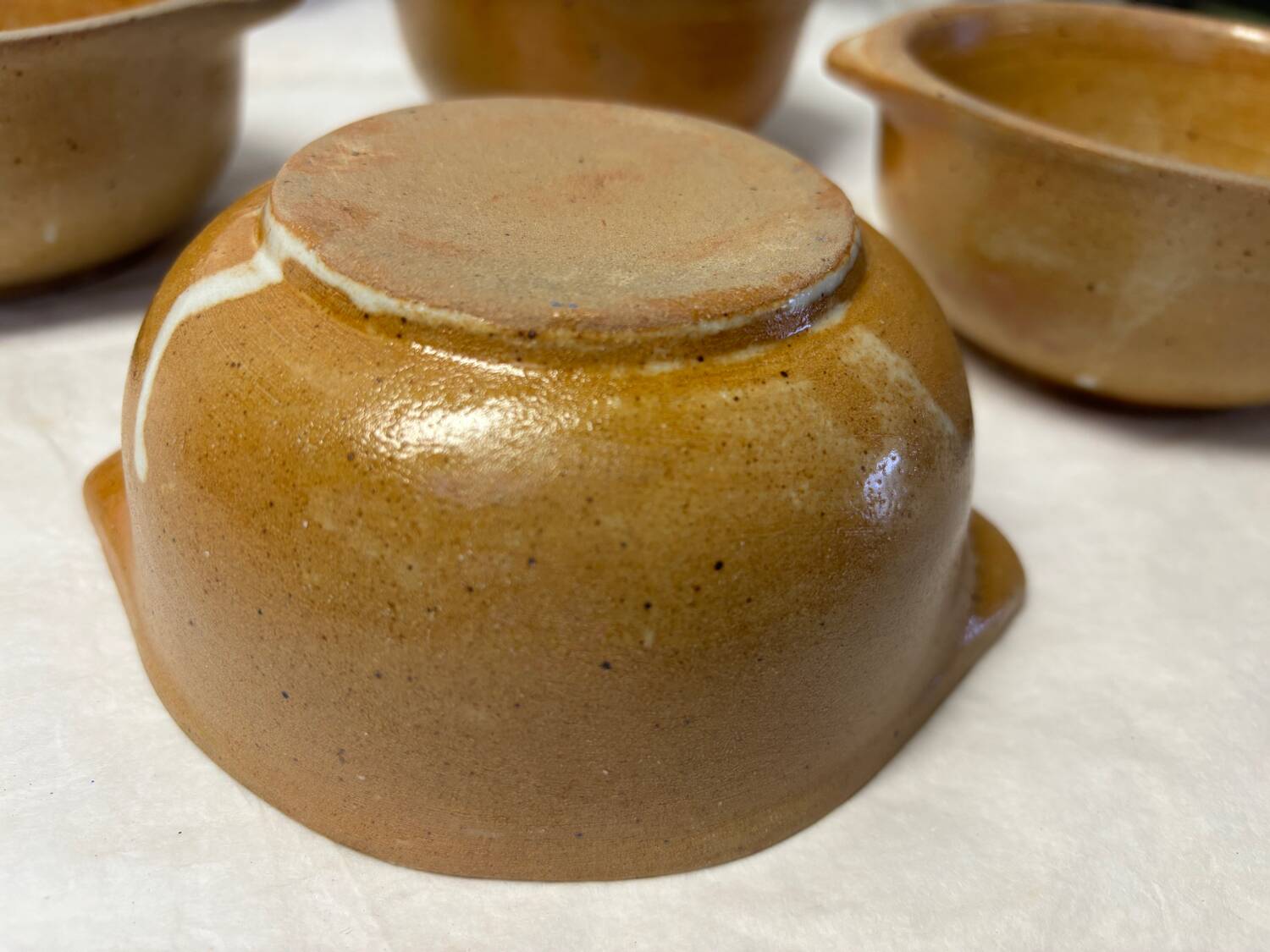 Set of 4 stoneware bowls