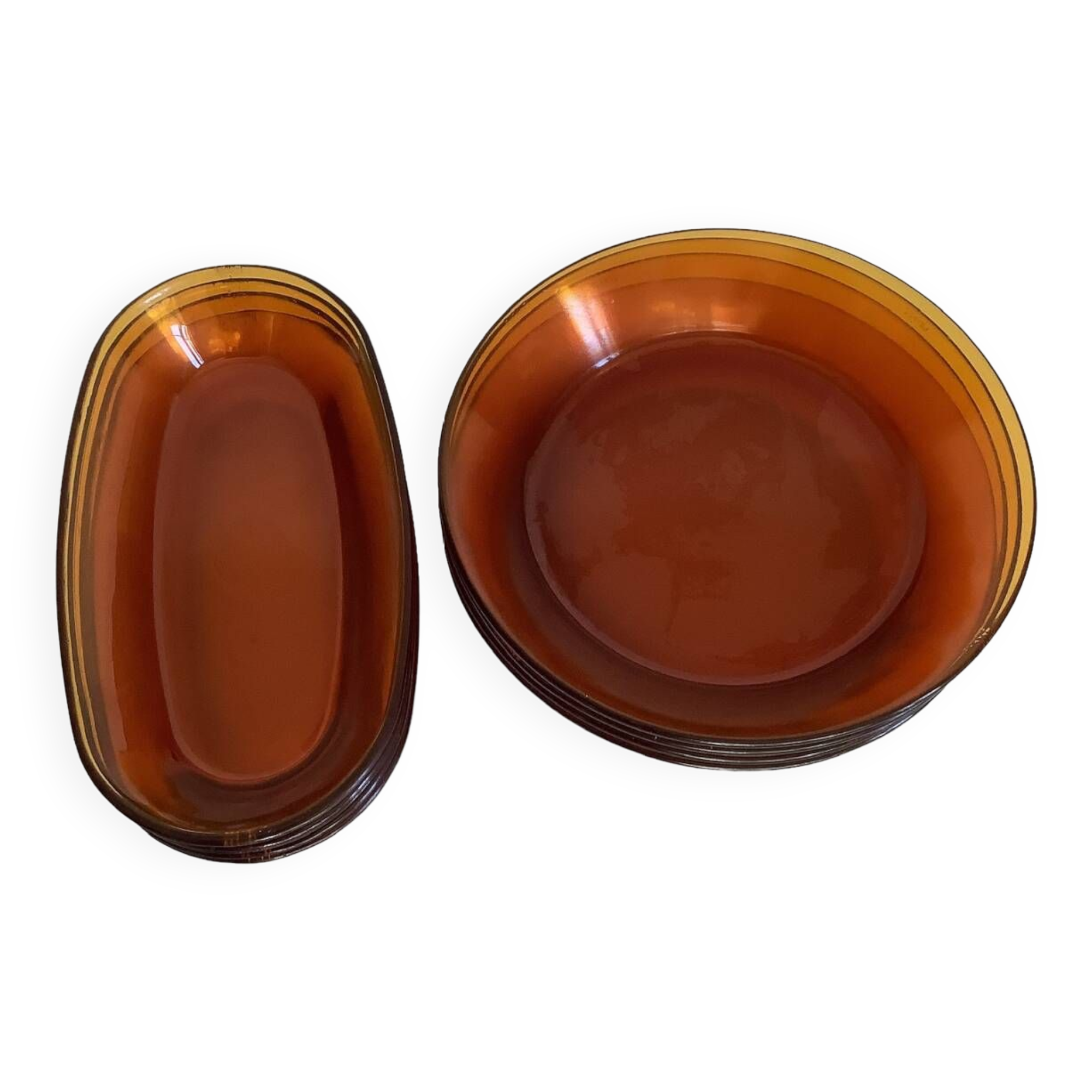 4 assiettes + 4 ramequins duralex