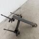 Wrought iron candle holders 1900 brutalist sconces