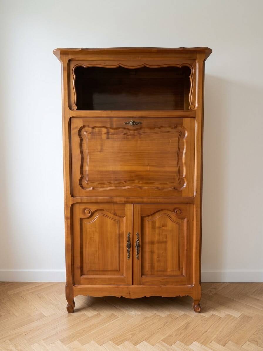 Louis XV style wooden secretary
