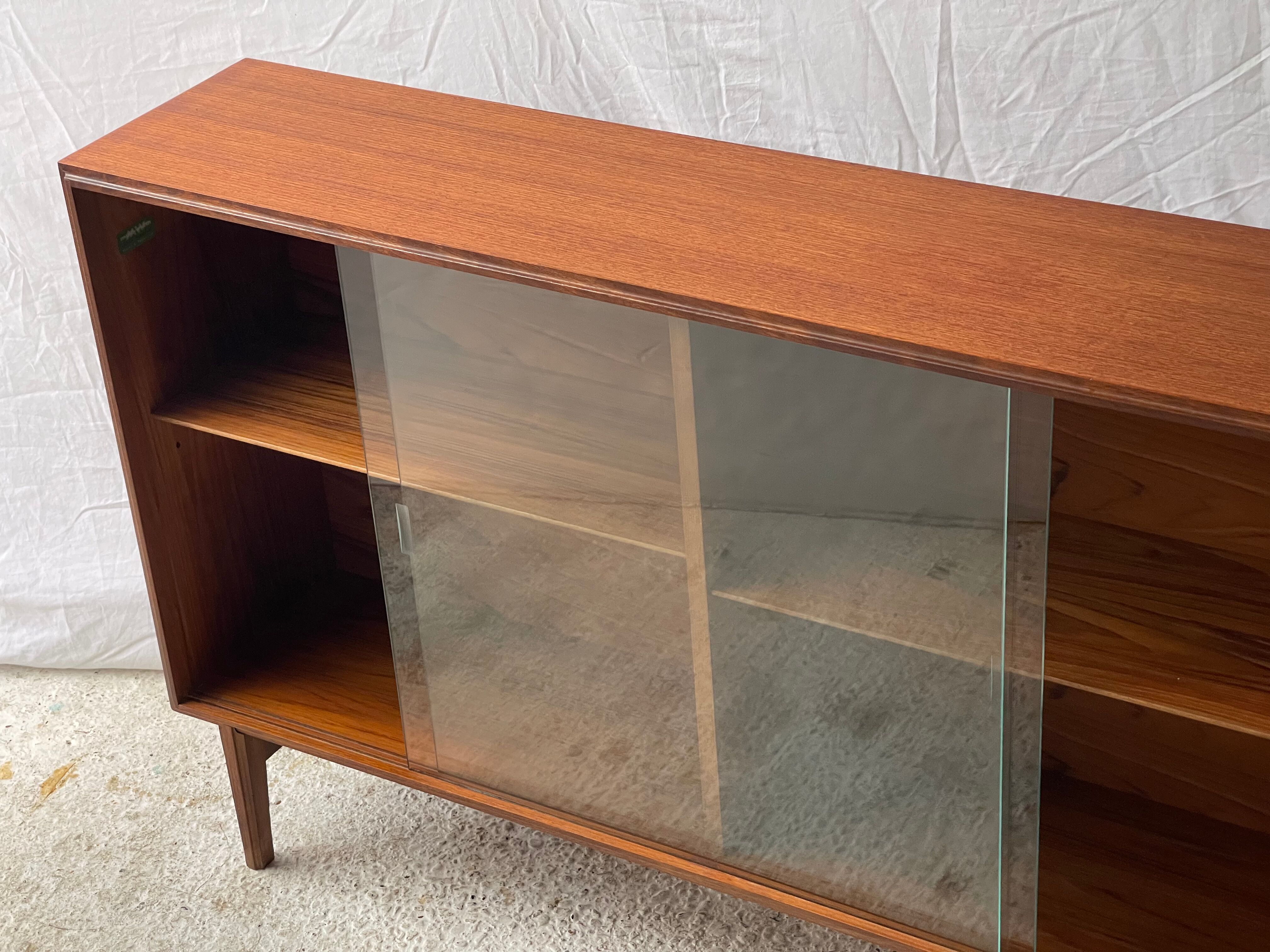 Mid Century Teak Cabinet with Glass Doors