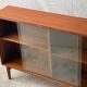 Mid Century Teak Cabinet with Glass Doors