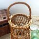 Panier en osier vintage pour fleurs