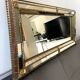 Old Faceted Beaded Mirror Venetian Style Vintage Design 60s/70s