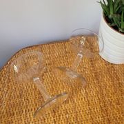 Set of 2 flat champagne glasses