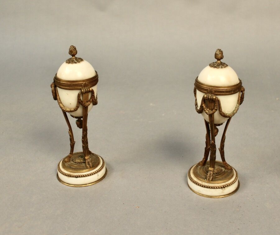 Pair of Louis XVI style cassolettes