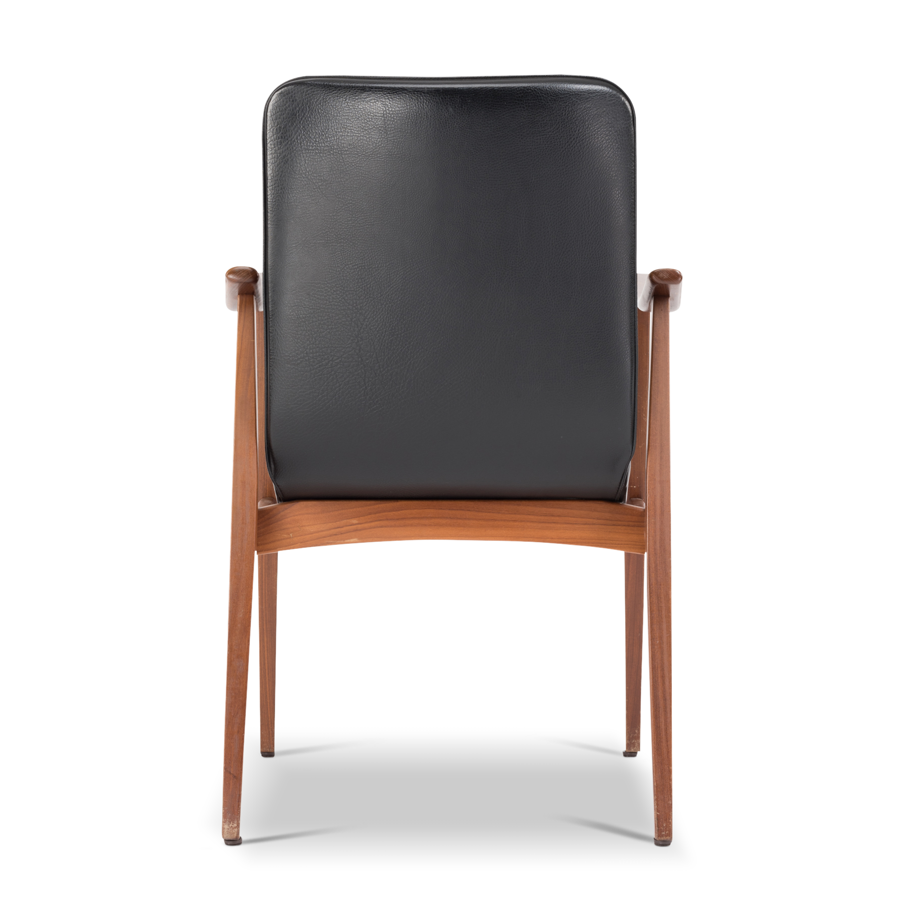 Dutch Black Leather Chair by Louis van Teeffelen for WeBe, 1960s