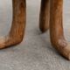 Ancient primitive monoxyle tripod stool from Ethiopia, Wanza wood.