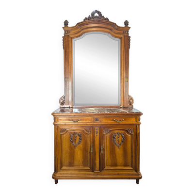 Desserte, buffet de style Louis XVI en noyer