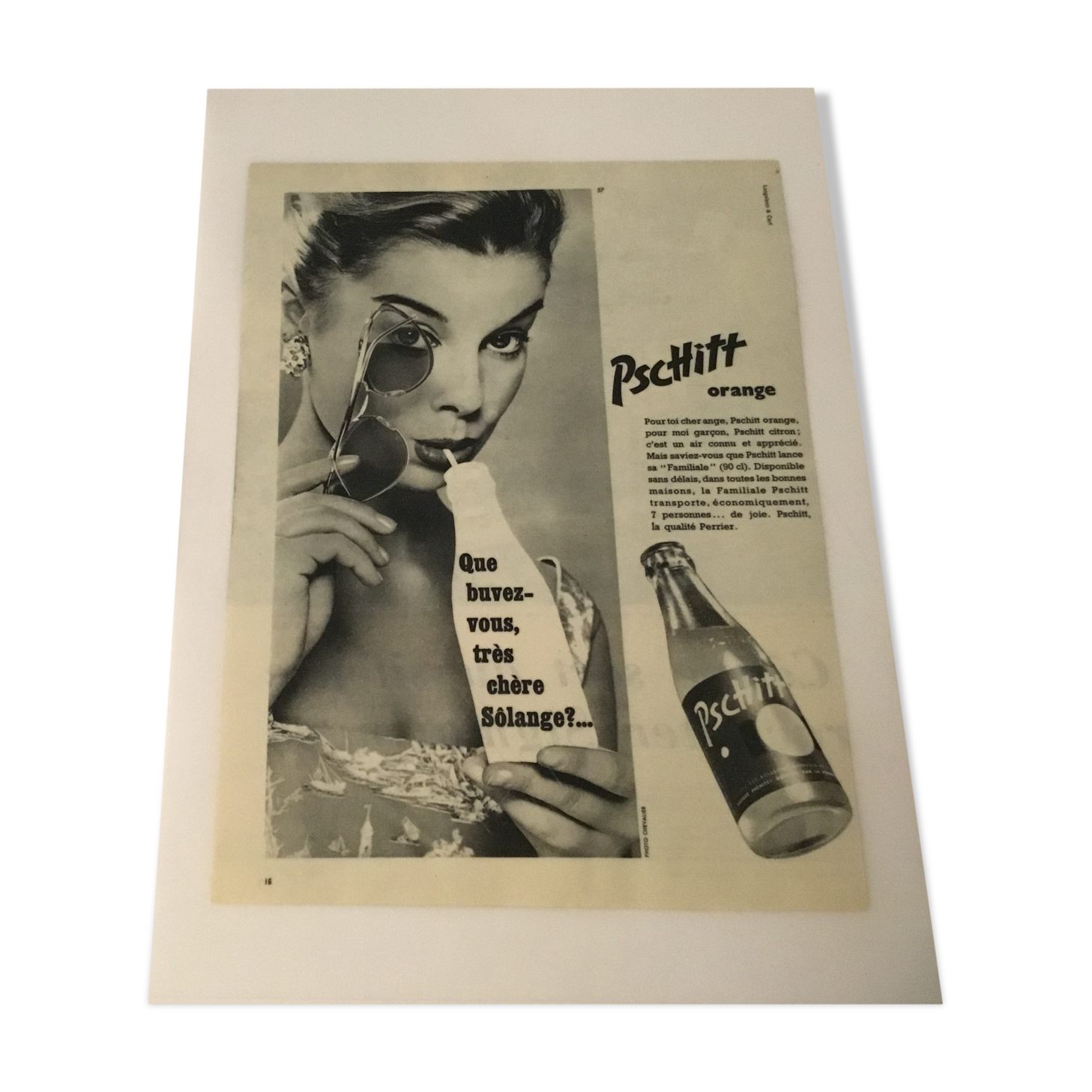 Authentic pschitt advertising poster