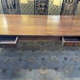 Solid oak farmhouse table restored 19th century