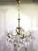 5-light chandelier in brass and tassels