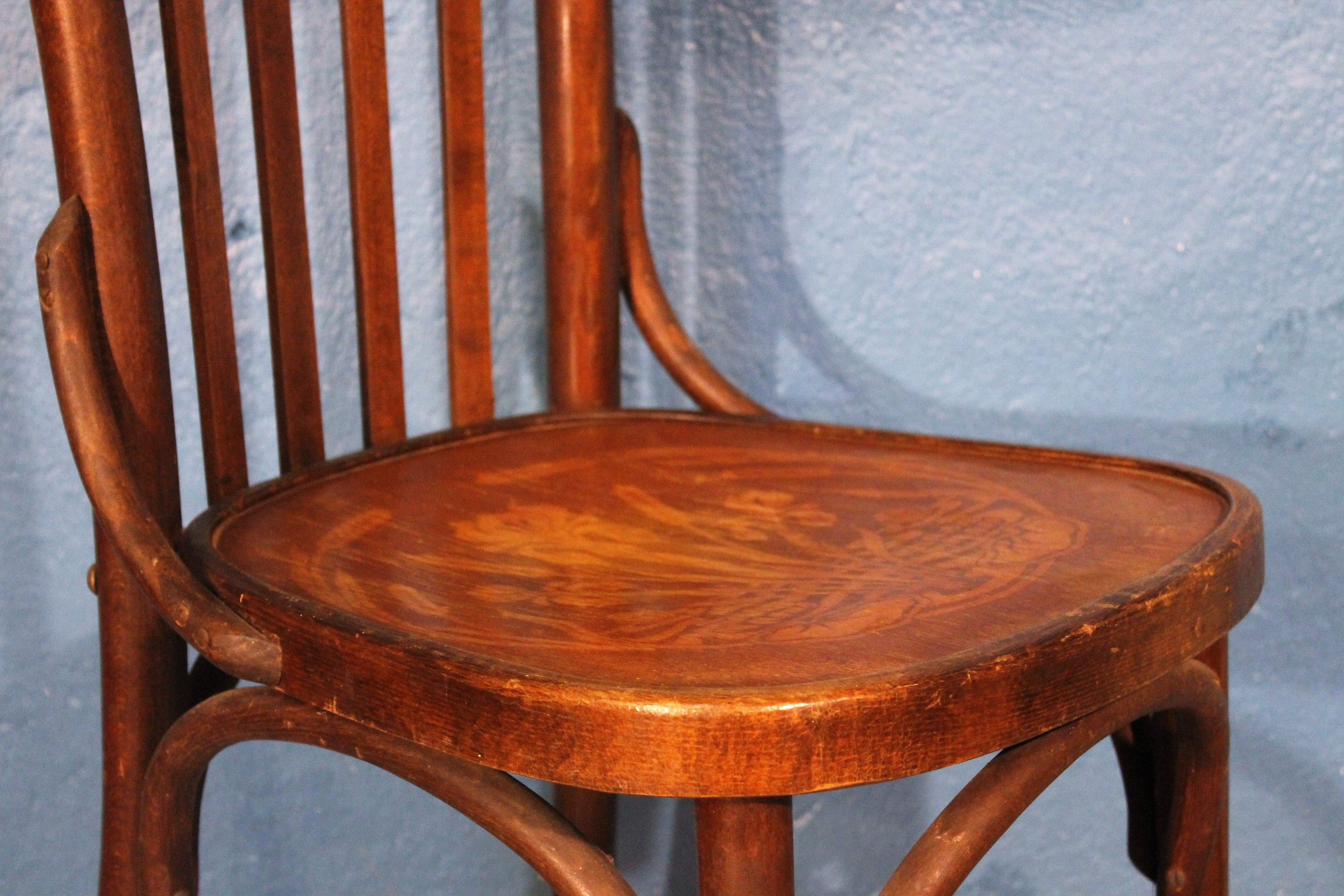 Fischel "Bistrot" chairs at the beginning of the 20th century