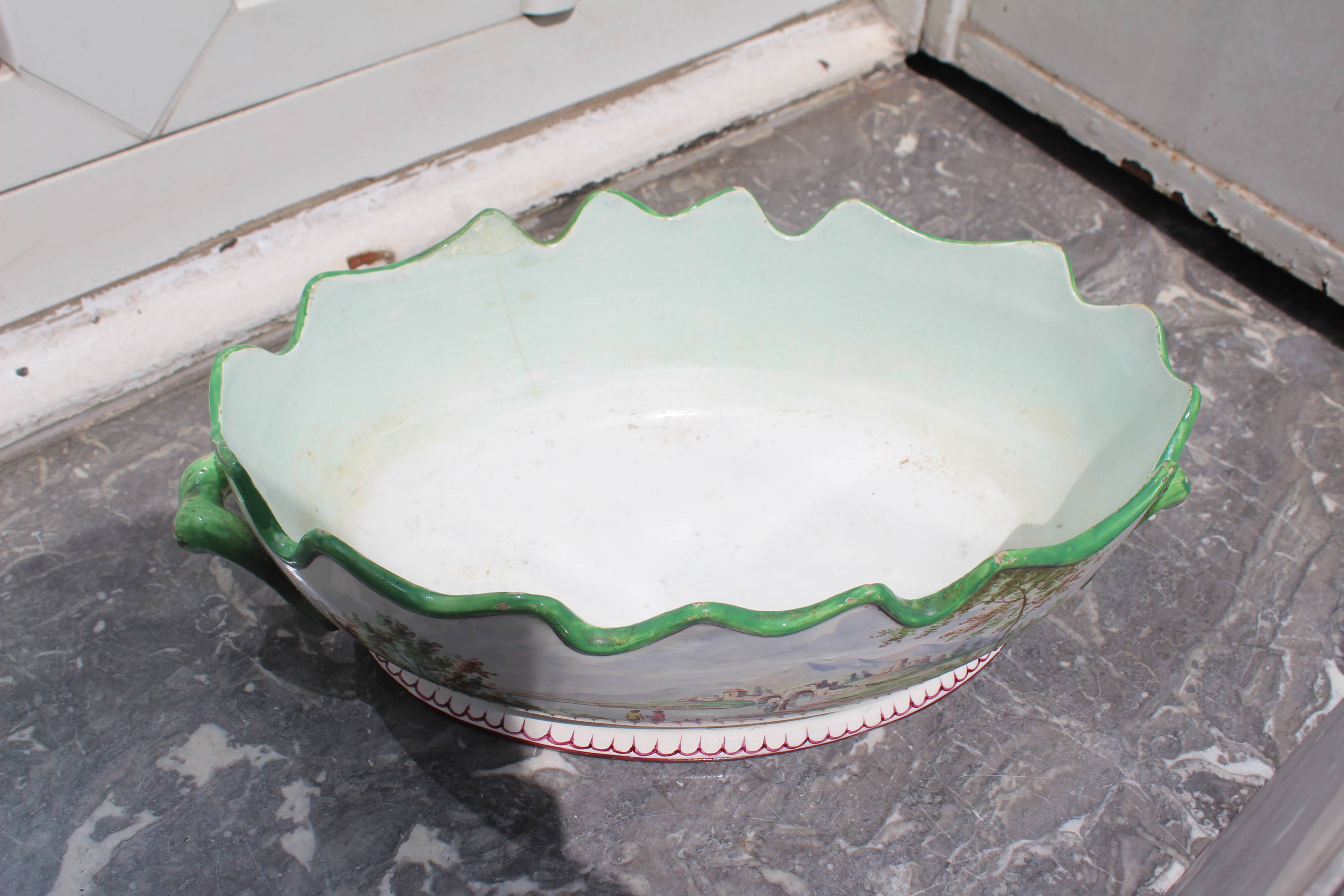 Vichy earthenware planter