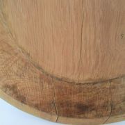 Plat bois massif patiné art populaire vintage