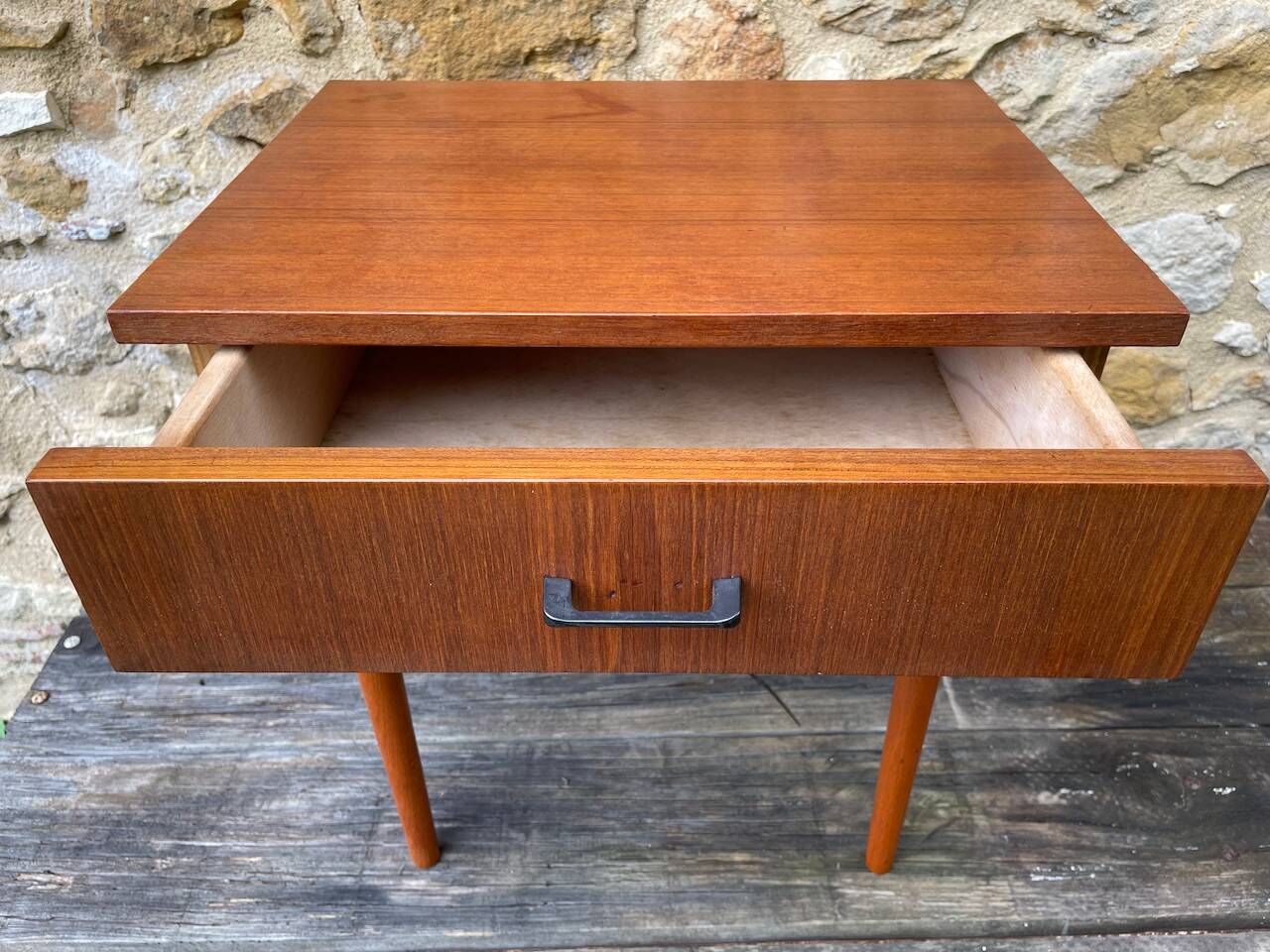 Vintage Scandinavian style bedside table, circa 1960's
