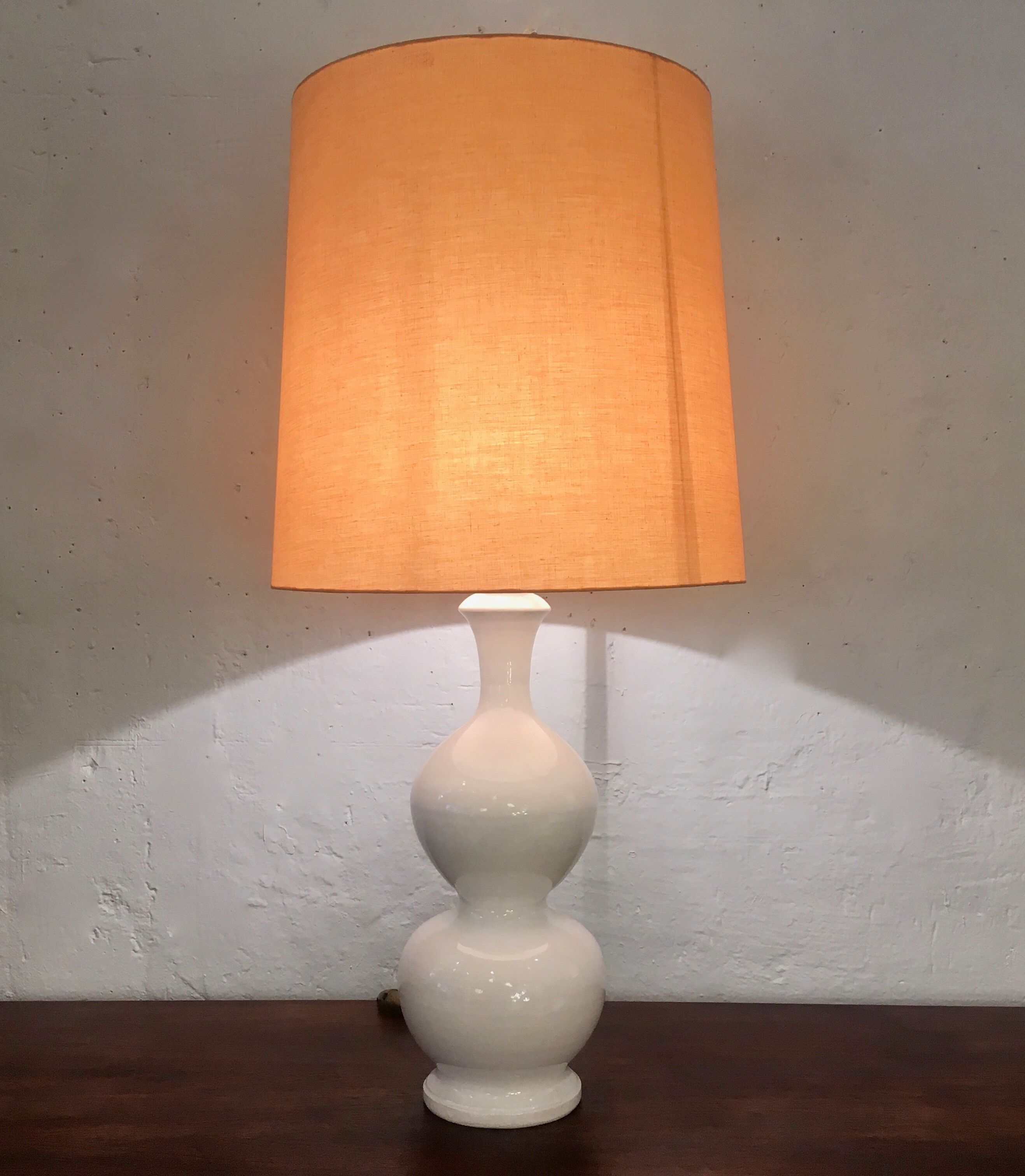 White ceramic lamp, 1960
