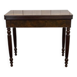 Louis Philippe 19th-century gaming table in mahogany.