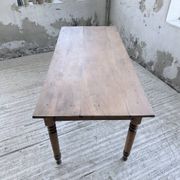 Bistro farmhouse table cherry wood turned legs 180cm