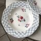 set of 6 hollow plates Digoin Sarreguemines model "Bastia" years 30-40