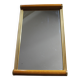 Large rectangular wooden mirror tray with vintage gilding