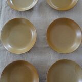 6 hollow plates cap Grès Village CNP France