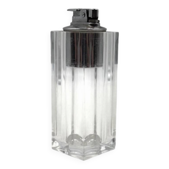 Clear Lucite table lighter, Italy 1970s