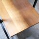 Vintage wooden and metal shelf