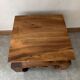 Varnished wooden coffee table