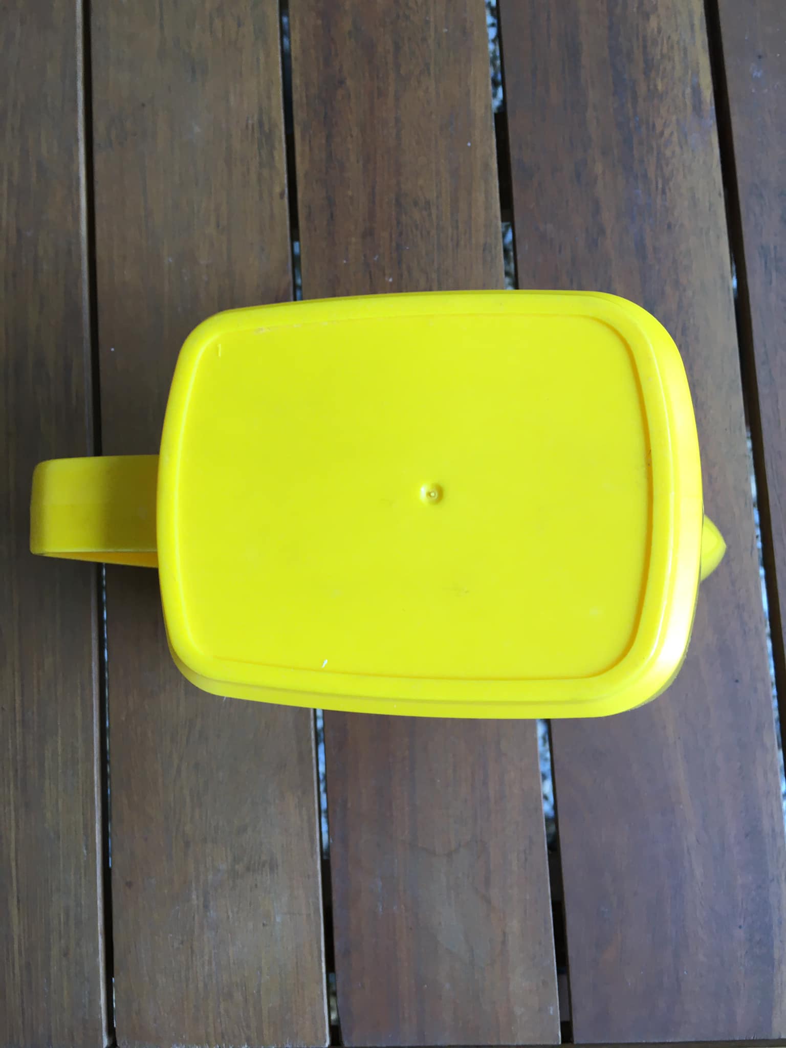 Yellow plastic pitcher from the famous Ricard brand