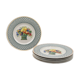6 flat plates Villeroy & Boch basket model