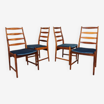 Chaises palissandre Torbjorn Afdal Danemark Mid-Century