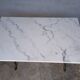 Bistro table for 4 people in white marble
