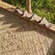 Old rattan deckchair