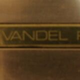 Gold metal console, Pierre Vandel