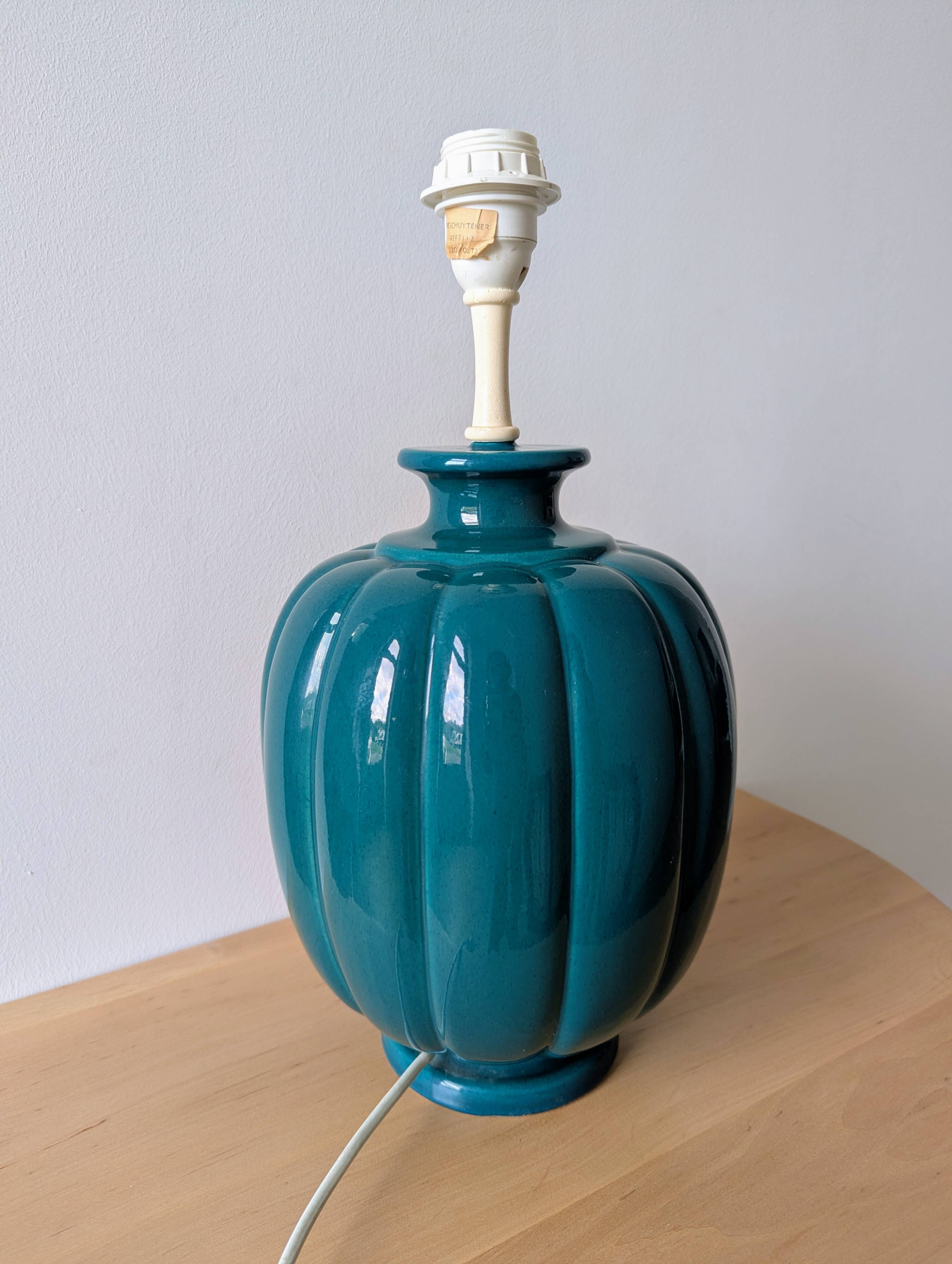 Deschuytener green ceramic lamp base