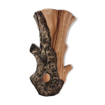 Trompe l'oeil vase signed Cerat