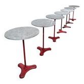 8 bistro tables 1930