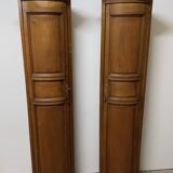 Pair of corners in ash and oak of the nineteenth century