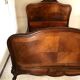 Old wooden bed nineteenth century rocaille style sign camus clermont ferrand